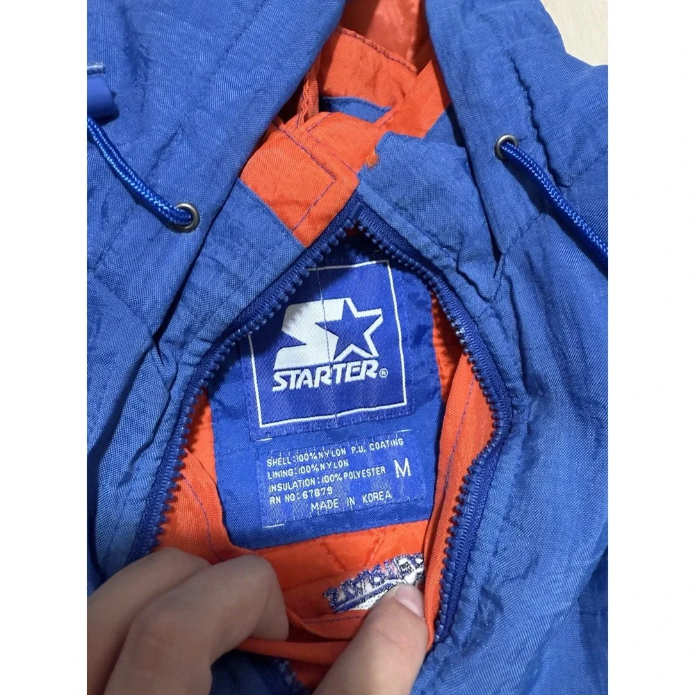 Vintage Florida Gators Starter Puffer Jacket Coat Men's Medium Hooded Pullover